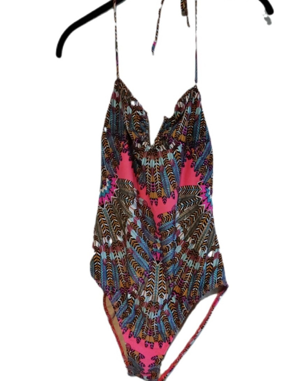 EUC Mara Hoffman Feather One Piece Swimsuit Medium
